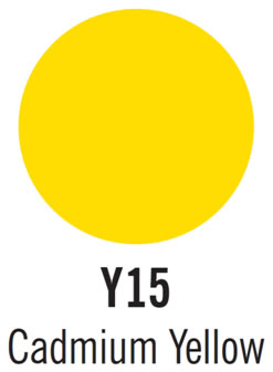 copic marker color cadmium yellow y15